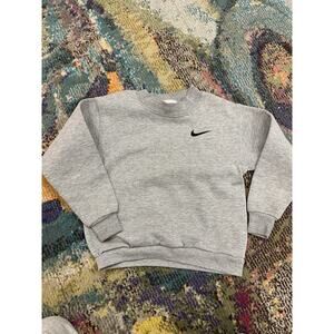 Vintage Nike Sweatshirt Crewneck Pullover 90s Embroidered Swoosh Youth Sz 7